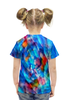 Заказать детскую футболку в Москве. Футболка с полной запечаткой для девочек Красочный узор от THE_NISE  - готовые дизайны и нанесение принтов.