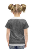 Заказать детскую футболку в Москве. Футболка с полной запечаткой для девочек Оскал волка от weeert - готовые дизайны и нанесение принтов.