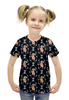 Заказать детскую футболку в Москве. Футболка с полной запечаткой для девочек Кролик от Romanova - готовые дизайны и нанесение принтов.