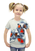 Заказать детскую футболку в Москве. Футболка с полной запечаткой для девочек Элементы от THE_NISE  - готовые дизайны и нанесение принтов.