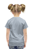 Заказать детскую футболку в Москве. Футболка с полной запечаткой для девочек Большая собака от T-shirt print  - готовые дизайны и нанесение принтов.