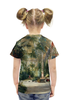 Заказать детскую футболку в Москве. Футболка с полной запечаткой для девочек Интерьер Пальмового дома (Карл Блехен) от trend - готовые дизайны и нанесение принтов.
