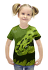 Заказать детскую футболку в Москве. Футболка с полной запечаткой для девочек Змея  от valezar - готовые дизайны и нанесение принтов.