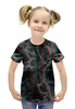 Заказать детскую футболку в Москве. Футболка с полной запечаткой для девочек Молния от THE_NISE  - готовые дизайны и нанесение принтов.
