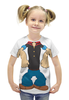 Заказать детскую футболку в Москве. Футболка с полной запечаткой для девочек Моряк Попай от ANDREI M - готовые дизайны и нанесение принтов.