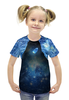 Заказать детскую футболку в Москве. Футболка с полной запечаткой для девочек "Звездный маг" от Максим Кашин - готовые дизайны и нанесение принтов.