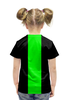 Заказать детскую футболку в Москве. Футболка с полной запечаткой для девочек Billie Eilish от weeert - готовые дизайны и нанесение принтов.