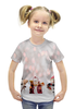 Заказать детскую футболку в Москве. Футболка с полной запечаткой для девочек Три Снеговика от Оксана Музыка - готовые дизайны и нанесение принтов.