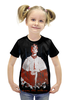 Заказать детскую футболку в Москве. Футболка с полной запечаткой для девочек Depeche Mode / Enjoy The Silence от OEX design - готовые дизайны и нанесение принтов.