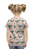 Заказать детскую футболку в Москве. Футболка с полной запечаткой для девочек ромашки  от THE_NISE  - готовые дизайны и нанесение принтов.