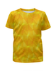 Заказать детскую футболку в Москве. Футболка с полной запечаткой для девочек Желтые квадраты от THE_NISE  - готовые дизайны и нанесение принтов.