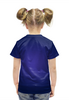 Заказать детскую футболку в Москве. Футболка с полной запечаткой для девочек Грозовой кот от T-shirt print  - готовые дизайны и нанесение принтов.