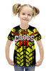 Заказать детскую футболку в Москве. Футболка с полной запечаткой для девочек CROSSFIT  от Алексс Неро - готовые дизайны и нанесение принтов.