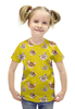 Заказать детскую футболку в Москве. Футболка с полной запечаткой для девочек  Котята от THE_NISE  - готовые дизайны и нанесение принтов.