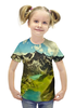 Заказать детскую футболку в Москве. Футболка с полной запечаткой для девочек Италия от THE_NISE  - готовые дизайны и нанесение принтов.