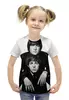 Заказать детскую футболку в Москве. Футболка с полной запечаткой для девочек The Beatles - John Lennon & Paul McCartney от serrato - готовые дизайны и нанесение принтов.