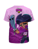 Заказать детскую футболку в Москве. Футболка с полной запечаткой для девочек BRAWL STARS BIBI от geekbox - готовые дизайны и нанесение принтов.
