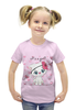 Заказать детскую футболку в Москве. Футболка с полной запечаткой для девочек Кошечка от Ирина - готовые дизайны и нанесение принтов.