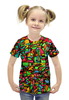Заказать детскую футболку в Москве. Футболка с полной запечаткой для девочек mr3d`v---=' от Vadim Koval - готовые дизайны и нанесение принтов.