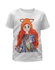 Заказать детскую футболку в Москве. Футболка с полной запечаткой для девочек Куколка Лисичка от АЛИНА МАЛИНА - готовые дизайны и нанесение принтов.