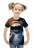 Заказать детскую футболку в Москве. Футболка с полной запечаткой для девочек We need you! от The Spaceway  - готовые дизайны и нанесение принтов.