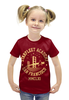 Заказать детскую футболку в Москве. Футболка с полной запечаткой для девочек Академия Звездного Флота от geekbox - готовые дизайны и нанесение принтов.