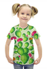 Заказать детскую футболку в Москве. Футболка с полной запечаткой для девочек Кактусы в цвету от IrinkaArt  - готовые дизайны и нанесение принтов.