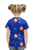Заказать детскую футболку в Москве. Футболка с полной запечаткой для девочек Санта Клаус от THE_NISE  - готовые дизайны и нанесение принтов.