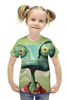 Заказать детскую футболку в Москве. Футболка с полной запечаткой для девочек Ранго от YellowCloverShop - готовые дизайны и нанесение принтов.