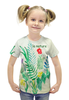 Заказать детскую футболку в Москве. Футболка с полной запечаткой для девочек Растения от mrs-snit@yandex.ru - готовые дизайны и нанесение принтов.