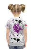 Заказать детскую футболку в Москве. Футболка с полной запечаткой для девочек творческие кляксы от nikol - готовые дизайны и нанесение принтов.