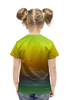 Заказать детскую футболку в Москве. Футболка с полной запечаткой для девочек Переход цвета от THE_NISE  - готовые дизайны и нанесение принтов.