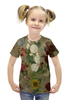 Заказать детскую футболку в Москве. Футболка с полной запечаткой для девочек Цветы (картина Эжена Делакруа) от trend - готовые дизайны и нанесение принтов.