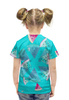 Заказать детскую футболку в Москве. Футболка с полной запечаткой для девочек арбуз от THE_NISE  - готовые дизайны и нанесение принтов.