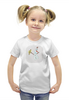 Заказать детскую футболку в Москве. Футболка с полной запечаткой для девочек Снеговик от mrs-snit@yandex.ru - готовые дизайны и нанесение принтов.