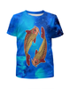 Заказать детскую футболку в Москве. Футболка с полной запечаткой для девочек Зодиак-рыбы от THE_NISE  - готовые дизайны и нанесение принтов.