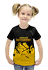Заказать детскую футболку в Москве. Футболка с полной запечаткой для девочек PlayerUnknown’s Battlegrounds (PUBG) от weeert - готовые дизайны и нанесение принтов.
