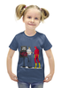 Заказать детскую футболку в Москве. Футболка с полной запечаткой для девочек flash от niggalay90 - готовые дизайны и нанесение принтов.