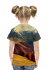 Заказать детскую футболку в Москве. Футболка с полной запечаткой для девочек Альпы от THE_NISE  - готовые дизайны и нанесение принтов.