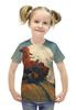 Заказать детскую футболку в Москве. Футболка с полной запечаткой для девочек The rover от sandster - готовые дизайны и нанесение принтов.