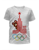 Заказать детскую футболку в Москве. Футболка с полной запечаткой для девочек Олимпиада 1980 от balden - готовые дизайны и нанесение принтов.