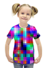 Заказать детскую футболку в Москве. Футболка с полной запечаткой для девочек Pixels от Jimmy Flash - готовые дизайны и нанесение принтов.