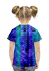 Заказать детскую футболку в Москве. Футболка с полной запечаткой для девочек Цветные ромбы от THE_NISE  - готовые дизайны и нанесение принтов.
