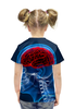 Заказать детскую футболку в Москве. Футболка с полной запечаткой для девочек X-RAY MAN от Jimmy Flash - готовые дизайны и нанесение принтов.