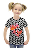 Заказать детскую футболку в Москве. Футболка с полной запечаткой для девочек Огненная лиса от Дана Столыпина - готовые дизайны и нанесение принтов.