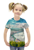 Заказать детскую футболку в Москве. Футболка с полной запечаткой для девочек Пейзаж от THE_NISE  - готовые дизайны и нанесение принтов.