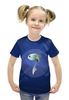 Заказать детскую футболку в Москве. Футболка с полной запечаткой для девочек Рыбка от Александр Гришин - готовые дизайны и нанесение принтов.