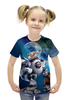 Заказать детскую футболку в Москве. Футболка с полной запечаткой для девочек Scrat от skynatural - готовые дизайны и нанесение принтов.