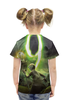 Заказать детскую футболку в Москве. Футболка с полной запечаткой для девочек Девять от skynatural - готовые дизайны и нанесение принтов.
