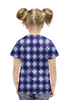 Заказать детскую футболку в Москве. Футболка с полной запечаткой для девочек Узор ромбов от THE_NISE  - готовые дизайны и нанесение принтов.